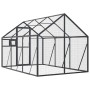 Pajarera de aluminio gris antracita 1,79x3x1,85 m de , Pies y jaulas para pájaros - Ref: Foro24-3155802, Precio: 541,08 €, De...