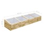Invernadero de madera de pino impregnada 2 uds 200x50x35 cm de , Invernaderos - Ref: Foro24-3055328, Precio: 304,82 €, Descue...