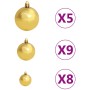 Árbol de Navidad preiluminado con luces y bolas blanco 120 cm de , Arboles de navidad - Ref: Foro24-3077546, Precio: 83,85 €,...