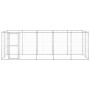 Perrera de exterior de acero galvanizado 12,1 m² de , Casetas y cercados para perros - Ref: Foro24-3082309, Precio: 495,50 €,...