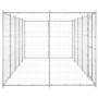 Perrera de exterior de acero galvanizado 12,1 m² de , Casetas y cercados para perros - Ref: Foro24-3082309, Precio: 495,50 €,...