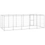 Perrera de exterior de acero galvanizado 12,1 m² de , Casetas y cercados para perros - Ref: Foro24-3082309, Precio: 495,50 €,...