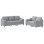 Juego de sofás con cojines 2 piezas tela gris claro de , Sofás - Ref: Foro24-3201850, Precio: 493,84 €, Descuento: %