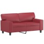 Juego de sofás 2 piezas cuero sintético rojo tinto de , Sofás - Ref: Foro24-3201917, Precio: 534,00 €, Descuento: %