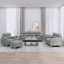Juego de sofás con cojines 4 piezas tela gris claro de , Sofás - Ref: Foro24-3201560, Precio: 698,28 €, Descuento: %
