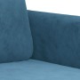 Juego de sofás con cojines 3 piezas terciopelo azul de , Sofás - Ref: Foro24-3202013, Precio: 578,62 €, Descuento: %