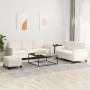 Juego de sofás 3 piezas terciopelo crema de , Sofás - Ref: Foro24-3202032, Precio: 595,09 €, Descuento: %