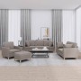 Juego de sofás con cojines 4 piezas tela gris taupe de , Sofás - Ref: Foro24-3202085, Precio: 693,12 €, Descuento: %