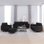 Juego de sofás con cojines 4 piezas tela negro de , Sofás - Ref: Foro24-3202066, Precio: 782,27 €, Descuento: %