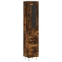 Aparador de madera contrachapada roble ahumado 34,5x34x180 cm de , Aparadores - Ref: Foro24-3199270, Precio: 110,38 €, Descue...
