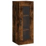 Aparador de madera contrachapada roble ahumado 34,5x34x180 cm de , Aparadores - Ref: Foro24-3199270, Precio: 110,38 €, Descue...