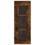 Aparador de madera contrachapada roble ahumado 34,5x34x180 cm de , Aparadores - Ref: Foro24-3199270, Precio: 110,38 €, Descue...