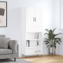 Aparador alto madera contrachapada blanco 69,5x34x180 cm de , Aparadores - Ref: Foro24-3198113, Precio: 134,06 €, Descuento: %