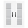 Aparador alto madera contrachapada blanco brillo 69,5x34x180 cm de , Aparadores - Ref: Foro24-3198371, Precio: 174,14 €, Desc...