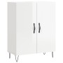 Aparador alto madera contrachapada blanco brillo 69,5x34x180 cm de , Aparadores - Ref: Foro24-3198371, Precio: 174,14 €, Desc...