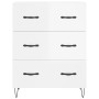Aparador alto madera contrachapada blanco brillo 69,5x34x180 cm de , Aparadores - Ref: Foro24-3198435, Precio: 200,19 €, Desc...