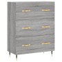 Aparador alto madera contrachapada gris sonoma 69,5x34x180 cm de , Aparadores - Ref: Foro24-3199735, Precio: 171,13 €, Descue...