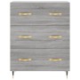 Aparador alto madera contrachapada gris sonoma 69,5x34x180 cm de , Aparadores - Ref: Foro24-3199735, Precio: 171,13 €, Descue...