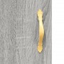 Aparador alto madera contrachapada gris sonoma 69,5x34x180 cm de , Aparadores - Ref: Foro24-3199735, Precio: 171,13 €, Descue...