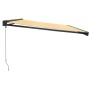Toldo retráctil aluminio y tela amarillo y blanco 5x3 m de , Toldos - Ref: Foro24-3154560, Precio: 619,53 €, Descuento: %