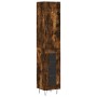 Aparador de madera contrachapada roble ahumado 34,5x34x180 cm de , Aparadores - Ref: Foro24-3199078, Precio: 98,64 €, Descuen...