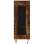 Aparador de madera contrachapada roble ahumado 34,5x34x180 cm de , Aparadores - Ref: Foro24-3199078, Precio: 98,64 €, Descuen...