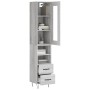 Aparador alto madera contrachapada gris Sonoma 34,5x34x180 cm de , Aparadores - Ref: Foro24-3199335, Precio: 114,04 €, Descue...