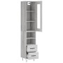 Aparador alto madera contrachapada gris Sonoma 34,5x34x180 cm de , Aparadores - Ref: Foro24-3199335, Precio: 114,04 €, Descue...