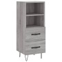 Aparador alto madera contrachapada gris Sonoma 34,5x34x180 cm de , Aparadores - Ref: Foro24-3199335, Precio: 114,04 €, Descue...