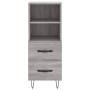 Aparador alto madera contrachapada gris Sonoma 34,5x34x180 cm de , Aparadores - Ref: Foro24-3199335, Precio: 114,04 €, Descue...