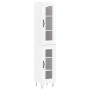 Aparador alto madera contrachapada blanco brillo 34,5x34x180 cm de , Aparadores - Ref: Foro24-3199459, Precio: 108,73 €, Desc...