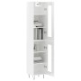 Aparador alto madera contrachapada blanco brillo 34,5x34x180 cm de , Aparadores - Ref: Foro24-3199459, Precio: 108,73 €, Desc...