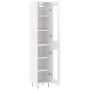 Aparador alto madera contrachapada blanco brillo 34,5x34x180 cm de , Aparadores - Ref: Foro24-3199459, Precio: 108,73 €, Desc...