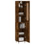 Aparador de madera contrachapada roble ahumado 34,5x34x180 cm de , Aparadores - Ref: Foro24-3200118, Precio: 100,26 €, Descue...