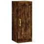 Aparador de madera contrachapada roble ahumado 34,5x34x180 cm de , Aparadores - Ref: Foro24-3200118, Precio: 100,26 €, Descue...