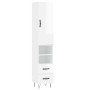 Aparador alto madera contrachapada blanco brillo 34,5x34x180 cm de , Aparadores - Ref: Foro24-3198947, Precio: 114,66 €, Desc...