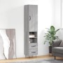 Aparador alto madera contrachapada gris Sonoma 34,5x34x180 cm de , Aparadores - Ref: Foro24-3198951, Precio: 102,02 €, Descue...