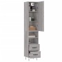 Aparador alto madera contrachapada gris Sonoma 34,5x34x180 cm de , Aparadores - Ref: Foro24-3198951, Precio: 102,02 €, Descue...