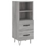 Aparador alto madera contrachapada gris Sonoma 34,5x34x180 cm de , Aparadores - Ref: Foro24-3198951, Precio: 102,02 €, Descue...