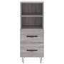 Aparador alto madera contrachapada gris Sonoma 34,5x34x180 cm de , Aparadores - Ref: Foro24-3198951, Precio: 102,02 €, Descue...