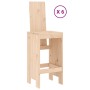 Set de mesa y taburetes altos jardín 7 pzas madera maciza pino de , Conjuntos de jardín - Ref: Foro24-3157781, Precio: 488,77...