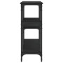 Mesa consola madera de ingeniería negra 160x29x75 cm de , Mesas auxiliares - Ref: Foro24-834085, Precio: 79,39 €, Descuento: %