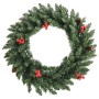 Árboles de Navidad artificiales 2 uds corona, guirnalda y LED de , Arboles de navidad - Ref: Foro24-344648, Precio: 113,57 €,...