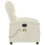 Sillón de masaje reclinable de terciopelo crema de , Sillones - Ref: Foro24-371817, Precio: 254,71 €, Descuento: %