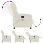 Sillón de masaje reclinable de terciopelo crema de , Sillones - Ref: Foro24-371817, Precio: 254,71 €, Descuento: %