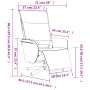 Sillón reclinable masaje reposapiés cuero sintético capuchino de , Sillones - Ref: Foro24-356652, Precio: 234,61 €, Descuento: %