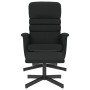 Sillón reclinable con reposapiés cuero sintético negro de , Sillones - Ref: Foro24-356708, Precio: 160,54 €, Descuento: %