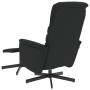 Sillón reclinable con reposapiés cuero sintético negro de , Sillones - Ref: Foro24-356708, Precio: 160,54 €, Descuento: %