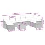 Set de sofás de jardín 9 pzas con cojines ratán sintético beige en Conjuntos de jardín | Comprar online en Foru.es