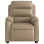 Sillón de masaje reclinable cuero sintético color capuchino de , Sillones - Ref: Foro24-373499, Precio: 244,98 €, Descuento: %